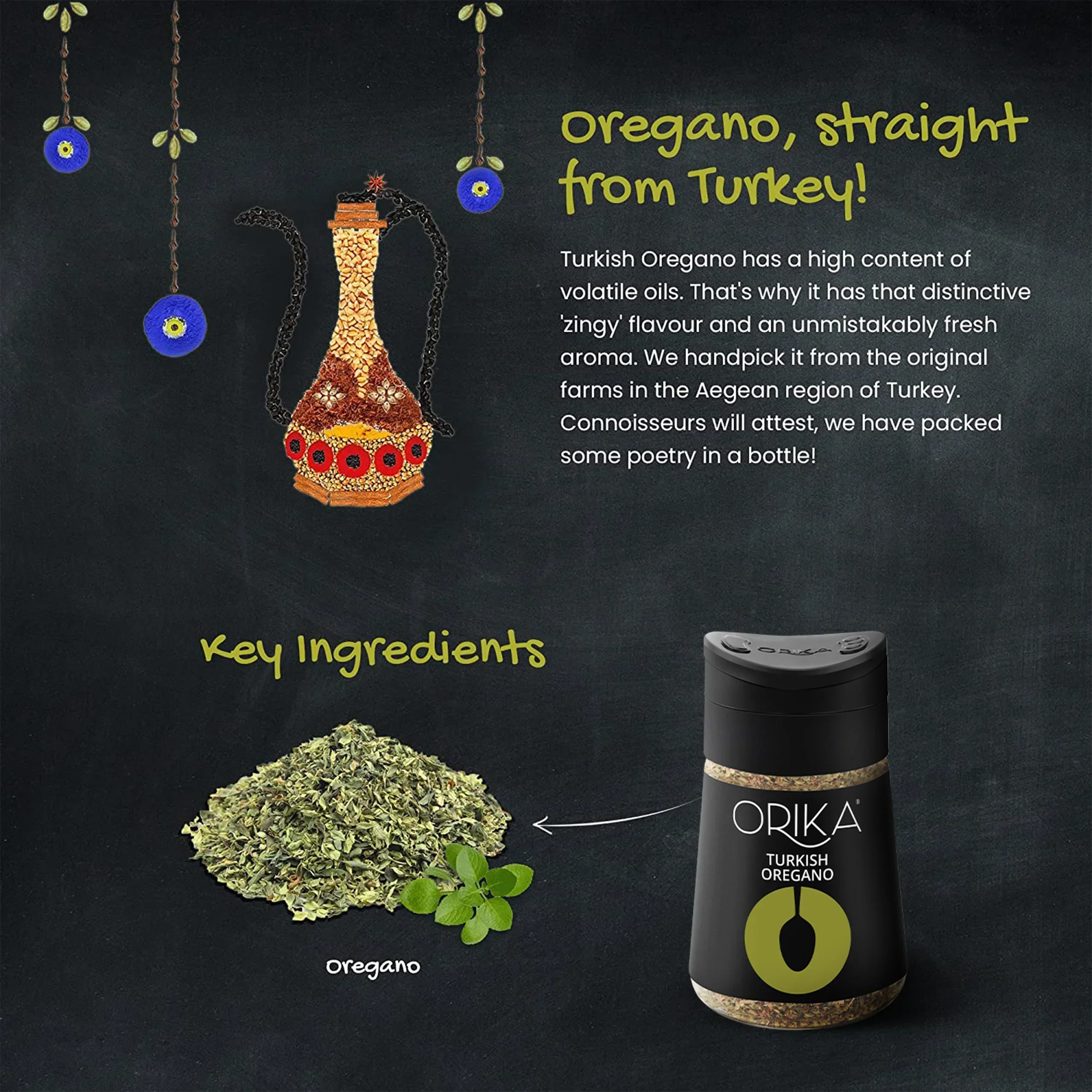 Orika Gourmet Herbs Sprinkler Combo (Gourmet Herb Mix + Turkish Thyme + Turkish Oregano) - Image 11