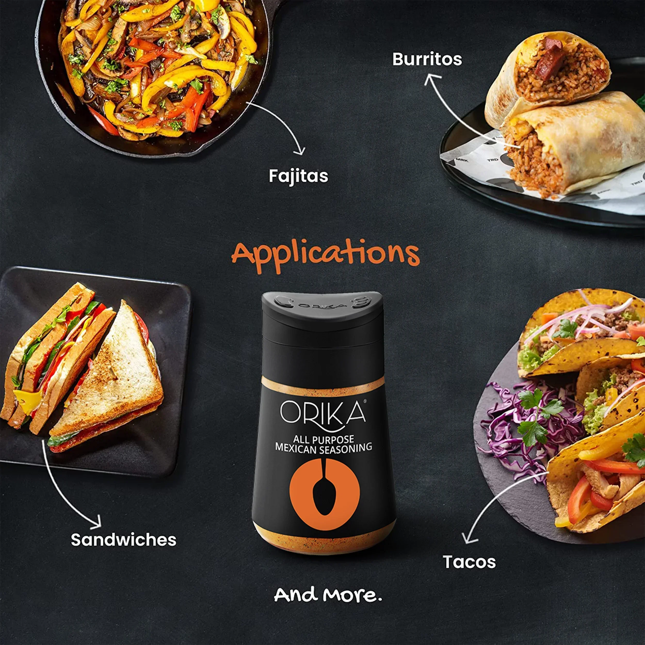 Orika Gourmet Herbs Sprinkler Combo Gourmet Herb Mix 25g,  Mexican Seasoning 80g, True Sri Lankan Cinnamon 50g - Image 13
