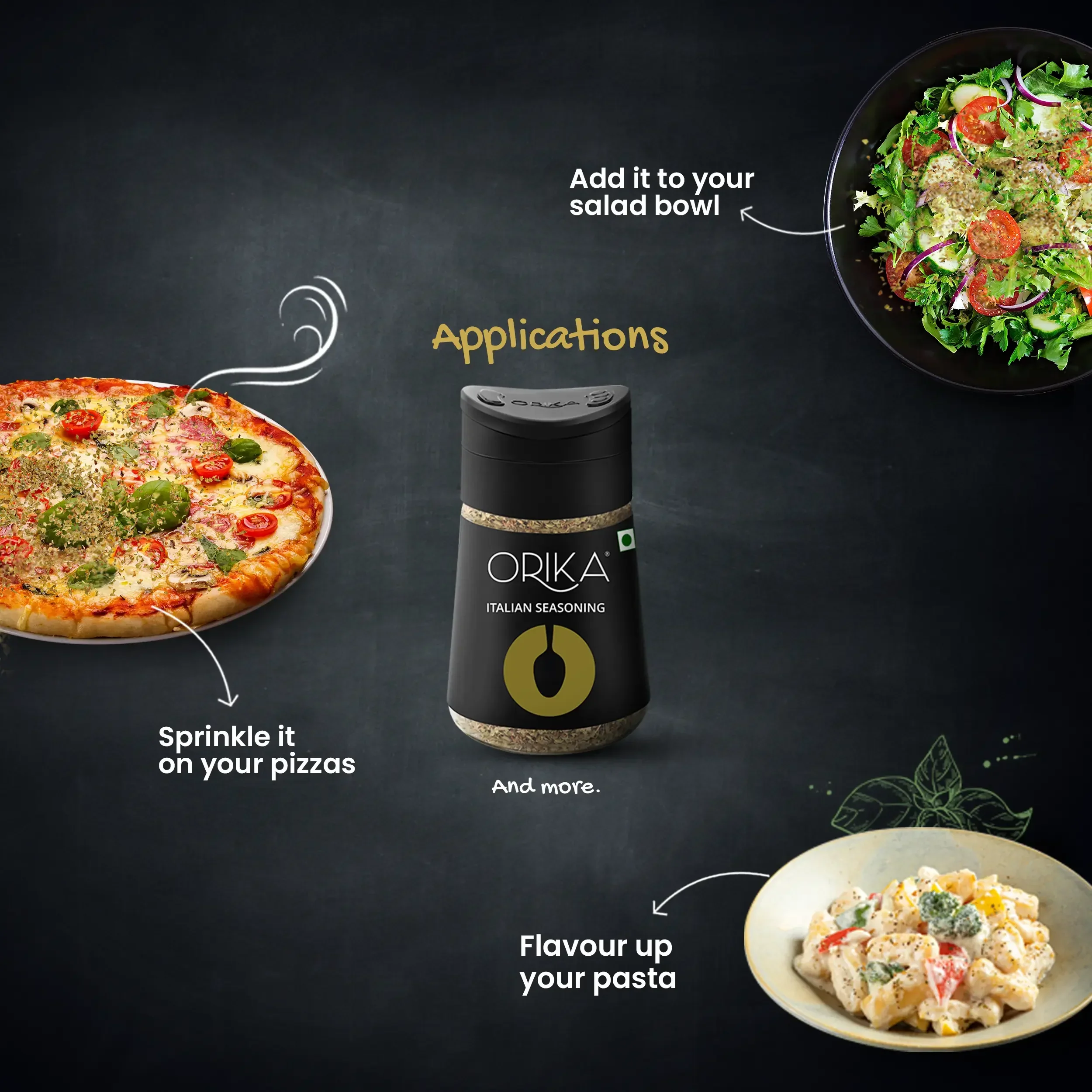 Orika Italian Table Combo (2 Italian Seasoning (60g/each) & 1 Red Chilli Flakes (45g)) - Image 13