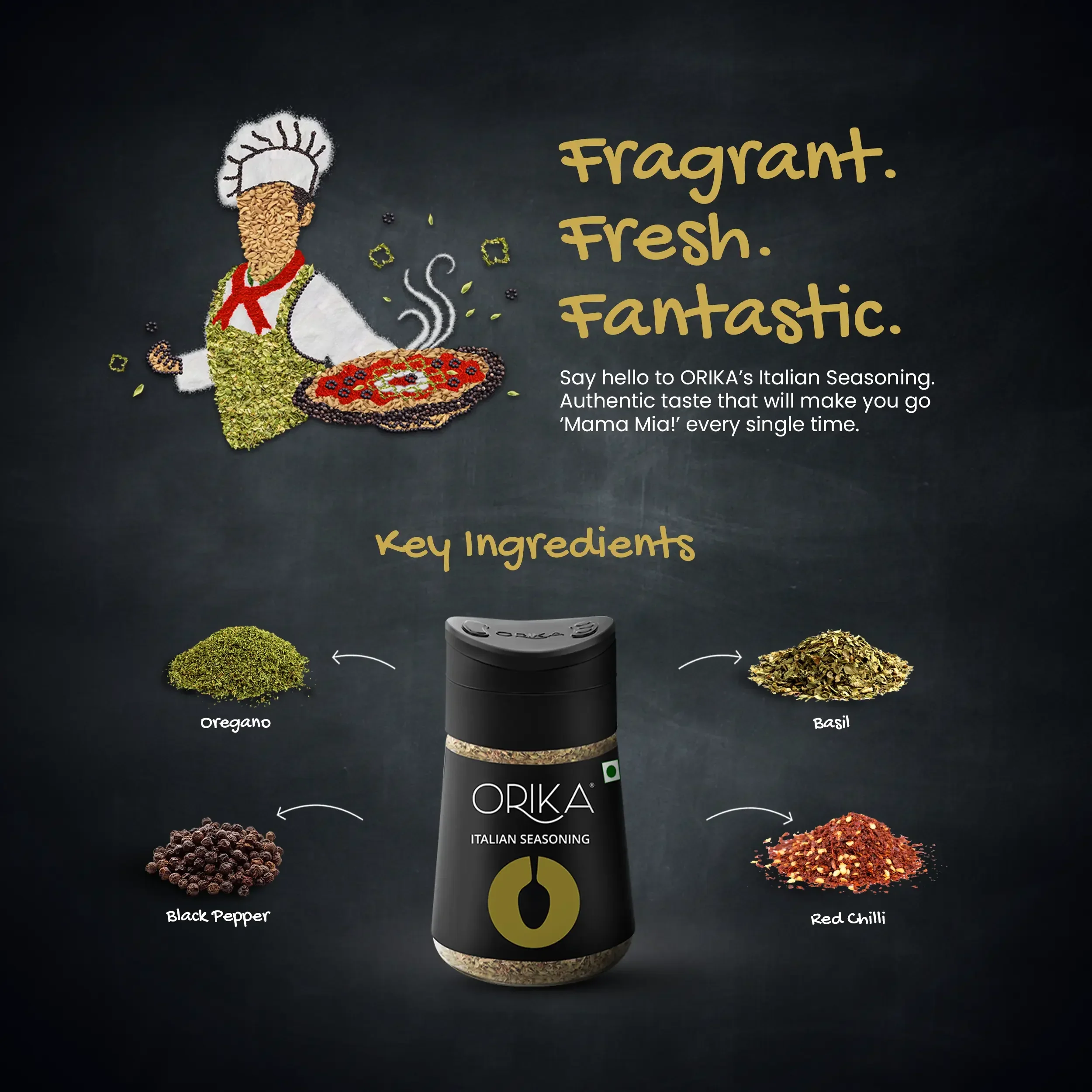 Orika Multipurpose Seasoning Combo (Italian Seasoning + Himalayan Parsley + All Purpose Mexican Seasoning + Egyptian Basil + Turkish Thyme) - Image 5
