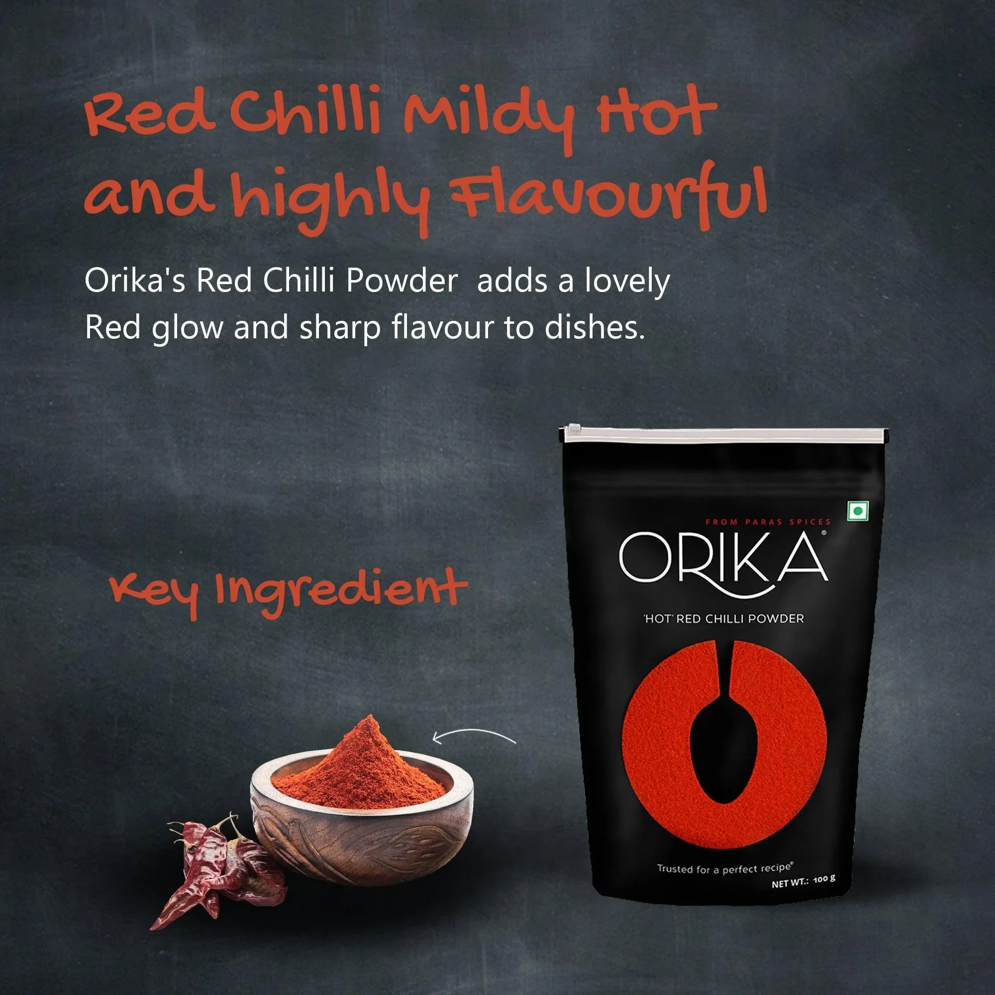 Orika Kitchen Essentials Combo 1 (Hot Red Chilli Powder 2pc, Salem Turmeric Powder 2pc, Coriander Powder 2pc) (Pack of 6, 100gms each) - Image 6