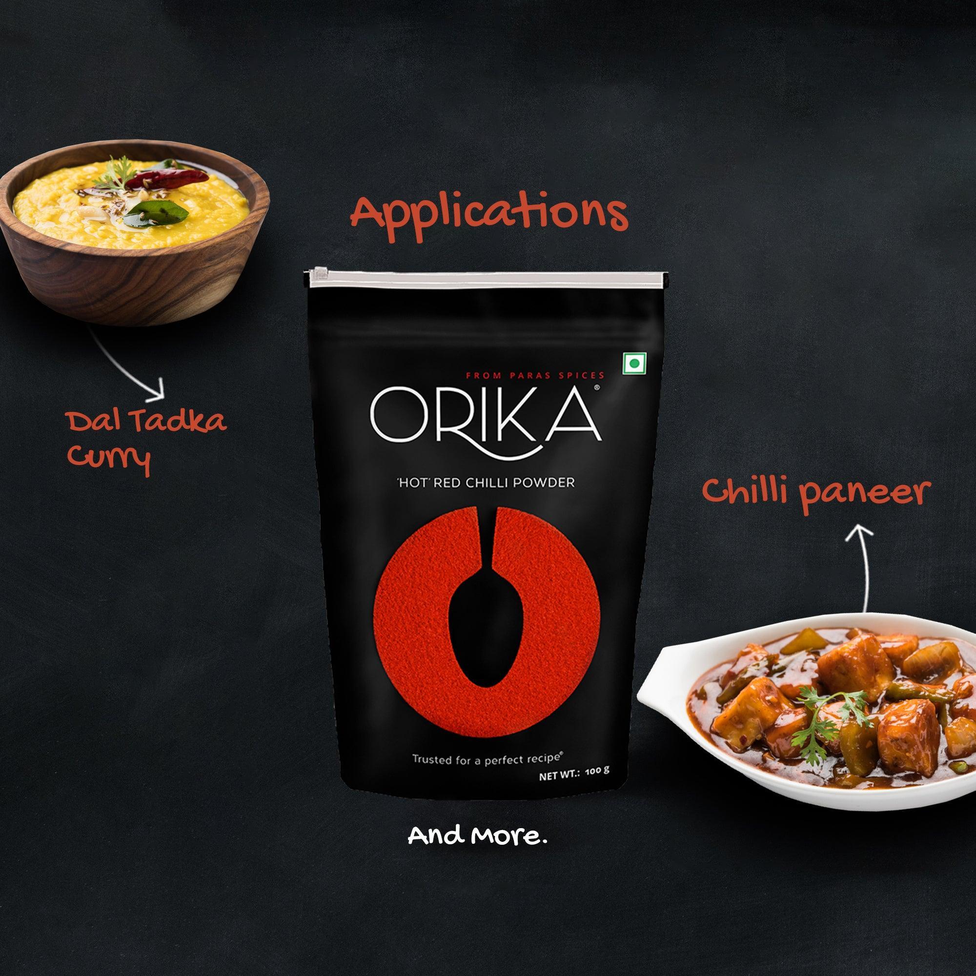 Orika Kitchen Essentials Combo 1 (Hot Red Chilli Powder 2pc, Salem Turmeric Powder 2pc, Coriander Powder 2pc) (Pack of 6, 100gms each) - Image 7
