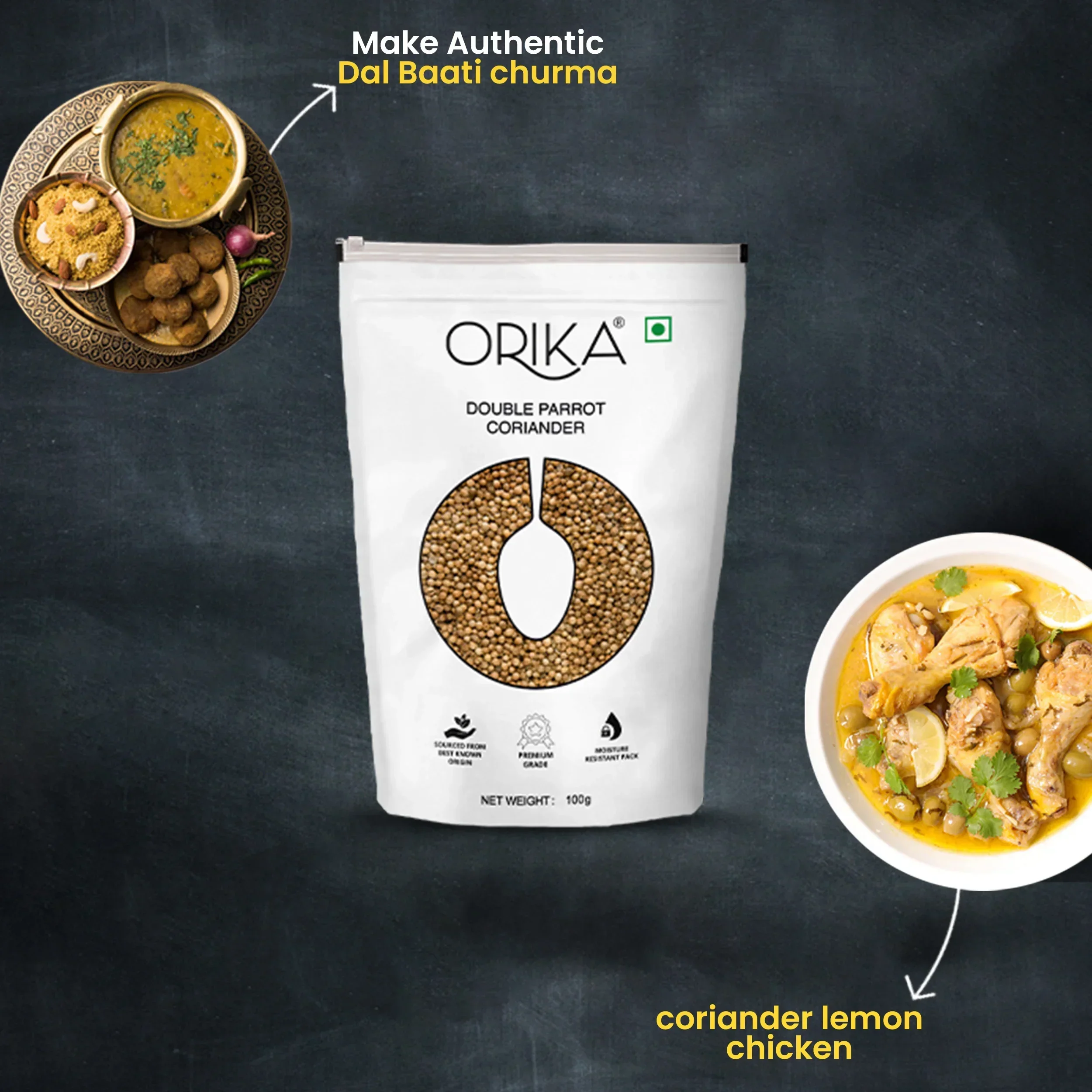 Orika Sabut Masala Combo, Pack of 3, 100g/each - Image 4